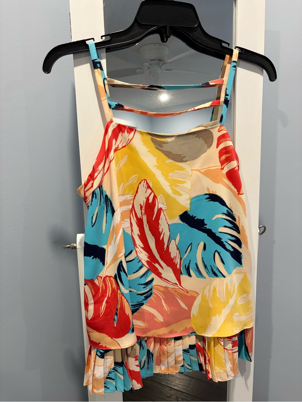 Laundry By Shelli Segal Multi-Color Tropical Print Cami